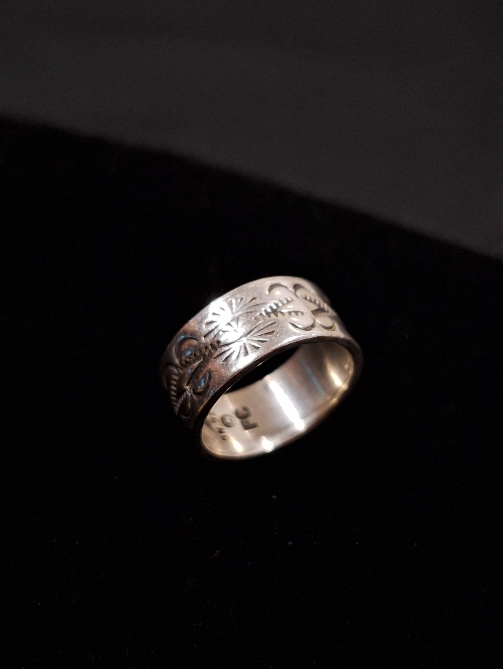 Navajo Sterling Silver Band Ring Size ~6 Signed FC Frederick Chavez 🌵